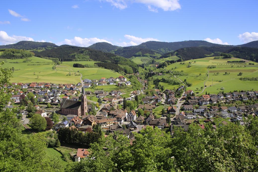 Blick vom Kathzenhüsle auf Oberharmersbach